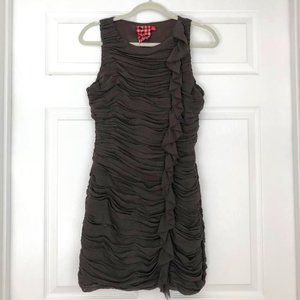 Twelve by Twelve grey ruched dress - size M